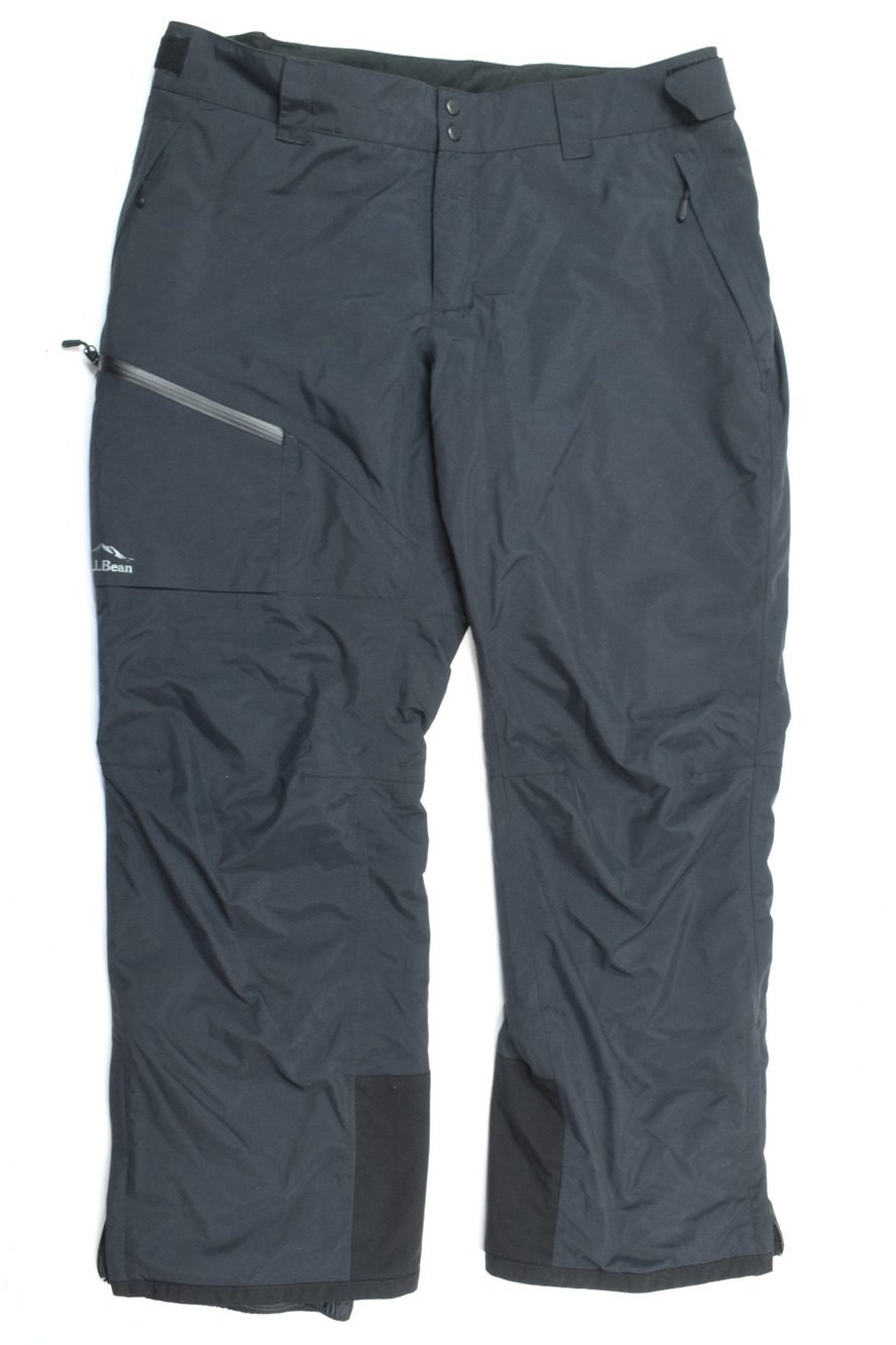 LL Bean Wildcat Waterproof Insulated Snow Ski Pants Mens XL Black Hiking